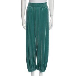 Norma Kamali Women's Casual Velvet Sweatpants - Size L Large‎ revolve